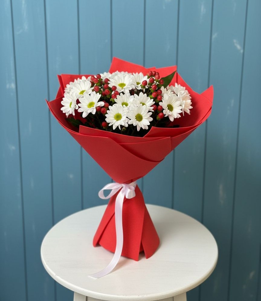 Букет цветов из: Хризантемы в Рыбное 