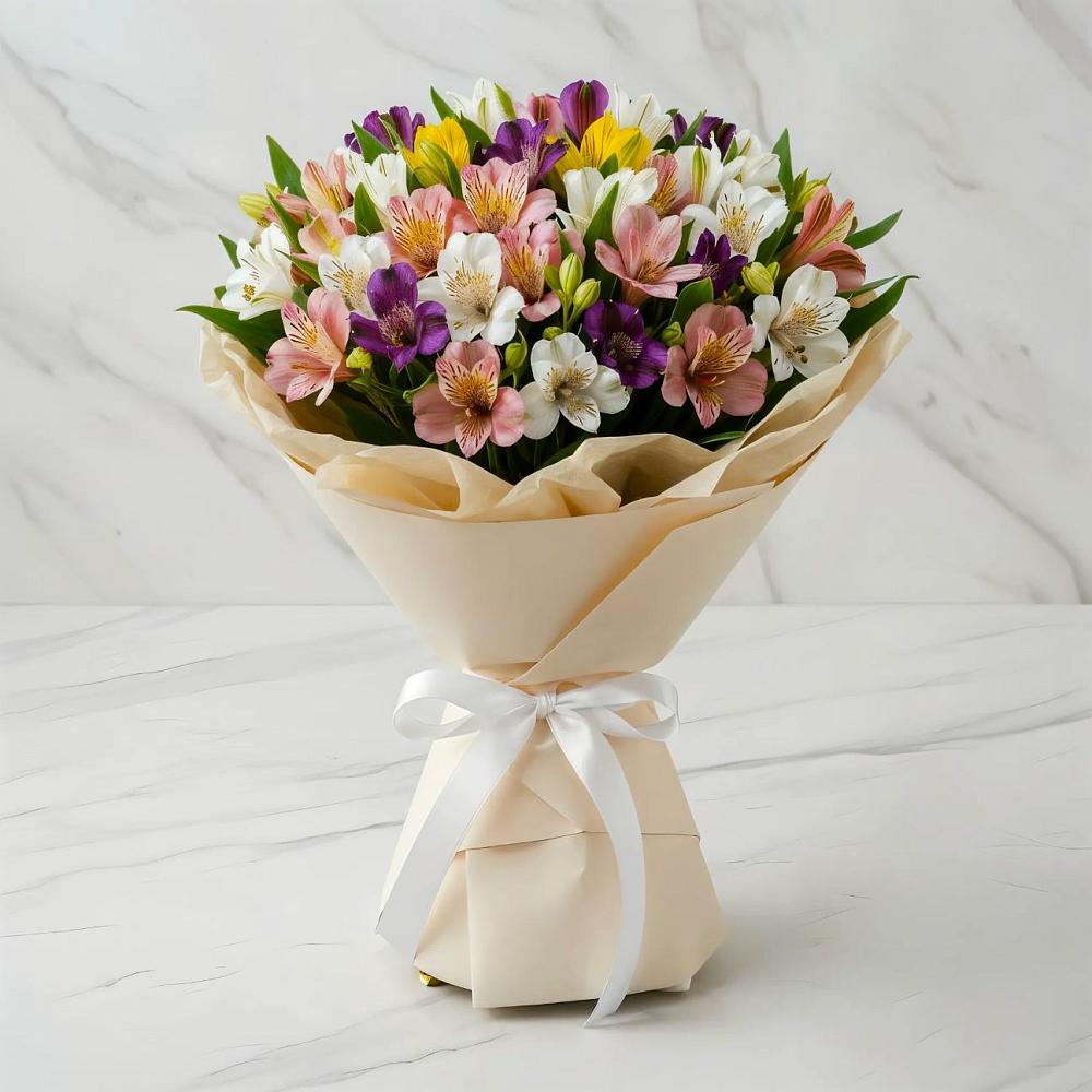 Букет цветов из: Альстромерии в Рыбное 