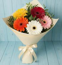 Букет цветов из:  Герберы #REPLACE_PRED# Рыбное 