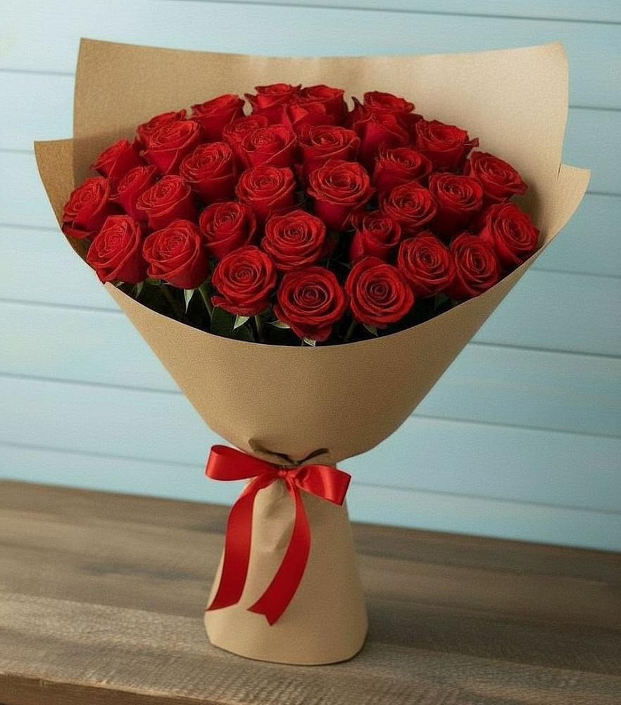 Букет Красные розы Милано в Рыбное 