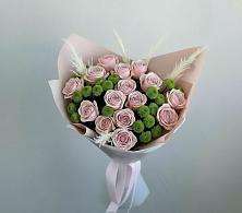 Букет цветов из:  Розы и Хризантемы в Рыбное 
