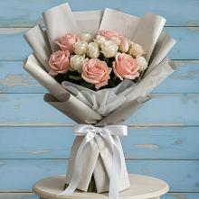 Букет цветов из:  Розы #REPLACE_PRED# Рыбное 