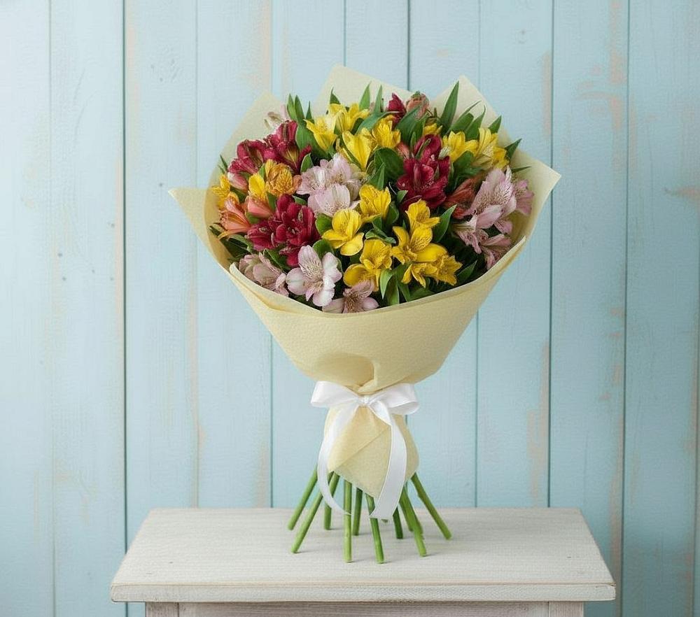 Букет цветов из: Альстромерии в Рыбное 