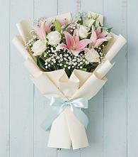 Букет цветов из:  Лилии #REPLACE_PRED# Рыбное 