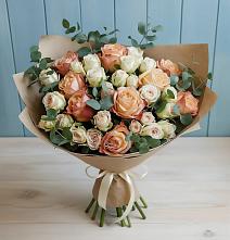 Букет цветов из:  Альстромерии и Розы #REPLACE_PRED# Рыбное 